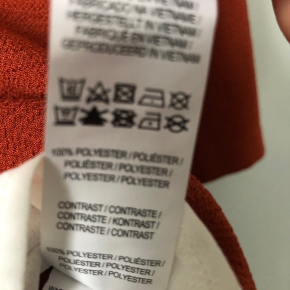 European Rust & Cream Layered Camisole Top Size 6 - Picture 7 of 7